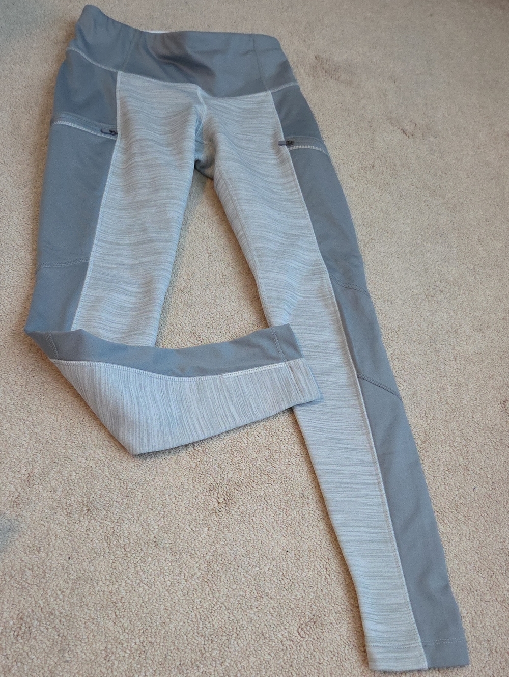Athleta Women's Two-Tone Grey Active Leggings S